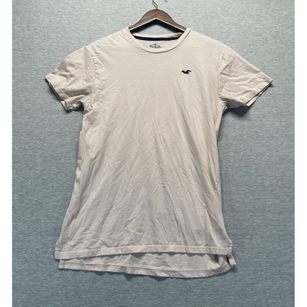 Hollister Must Have Collection Longline T Shirt Mens S Light Pink Seagull Logo